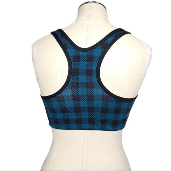 PINK Victoria's Secret Ultimate Unlined Plaid Sports Bra M - Picture 3 of 6